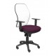 Silla Jorquera malla blanca asiento bali morado